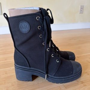 Michael by Michael Kors Corey Lace-Up Lug Sole Booties